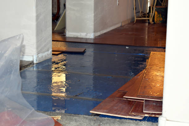 Professional Flood Damage Repair technician working in Milfay, OK